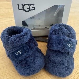 UGG Blue Plush Slippers for Cozy Comfort